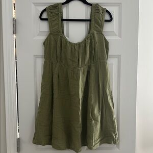 Old Navy Green Sleeveless Bow-back Dress